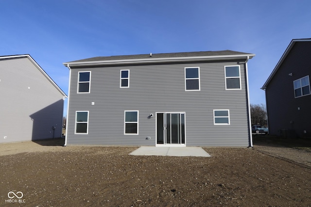 back of house with a patio area