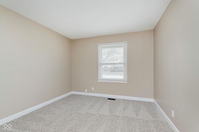 view of carpeted empty room