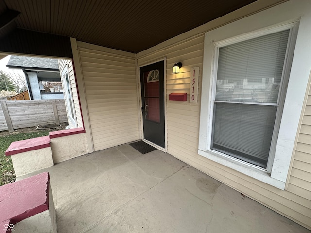 view of patio / terrace featuring a porch