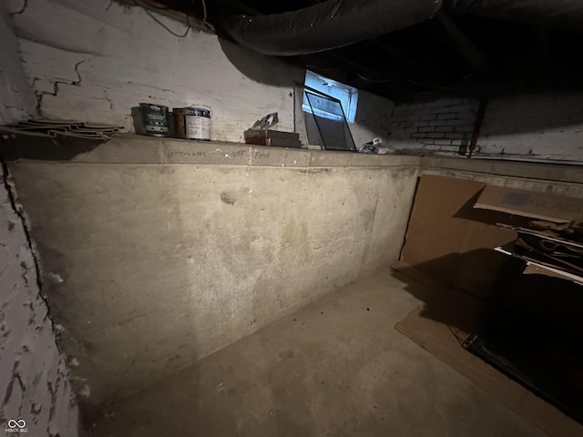 view of basement