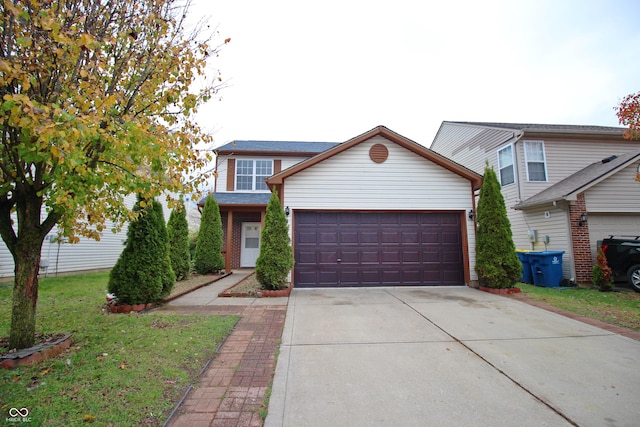 front facade featuring a garage