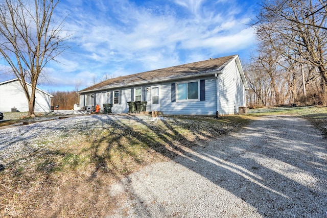 view of ranch-style home