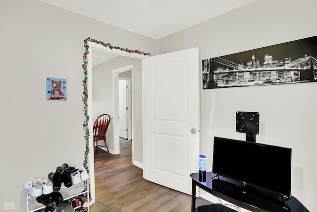 interior space featuring hardwood / wood-style flooring