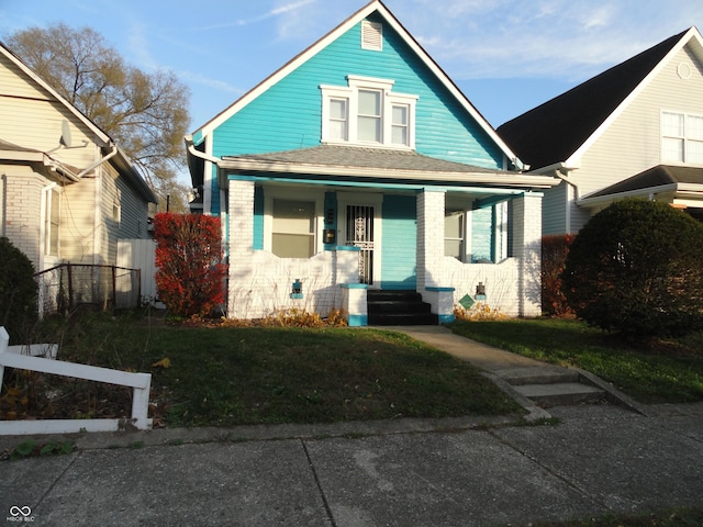 bungalow featuring covered porch