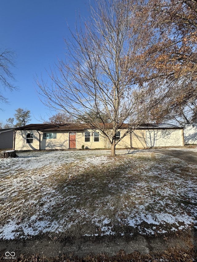 view of front of home