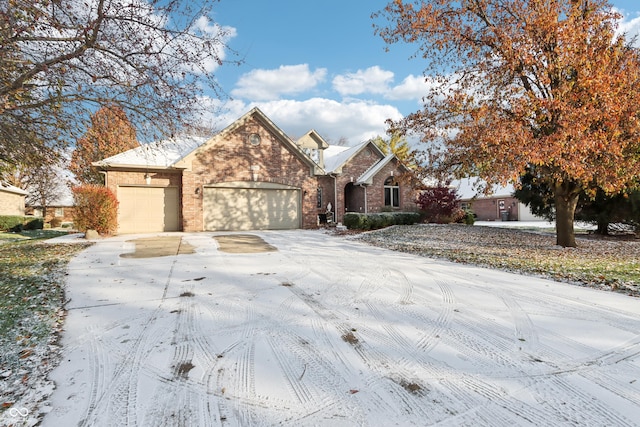 front of property featuring a garage