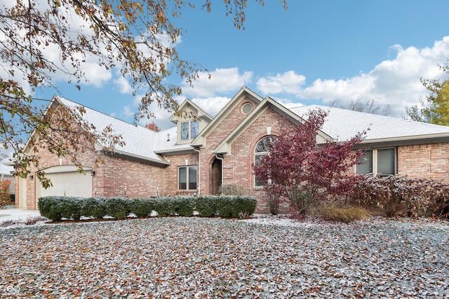 view of property featuring a garage