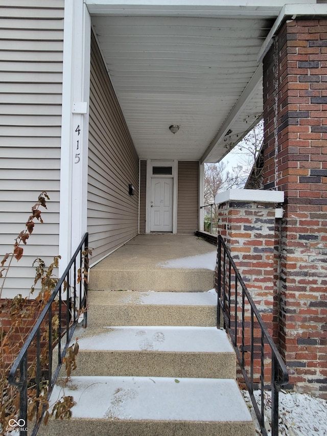 view of staircase