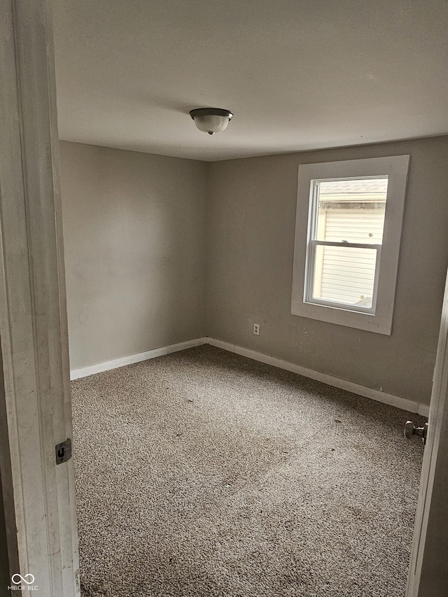 view of carpeted empty room