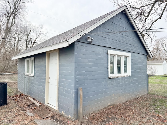 view of outbuilding