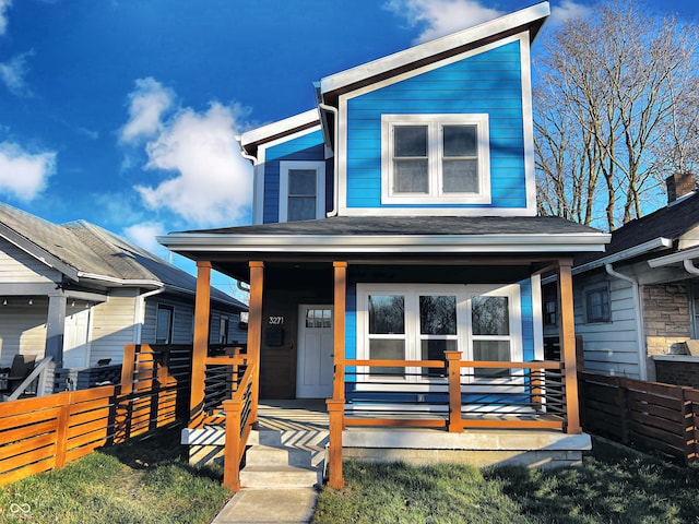 view of front of house featuring a porch