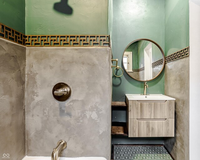 bathroom with vanity