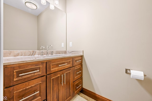 bathroom featuring vanity