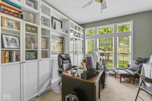 10346 Strongbow Rd, Fishers, IN 46040 - carpeted office space featuring healthy amount of natural light and a ceiling fan