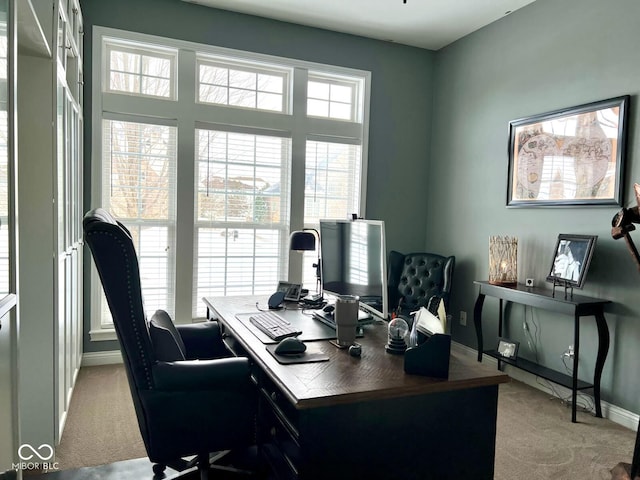 10346 Strongbow Rd, Fishers, IN 46040 - carpeted home office featuring baseboards