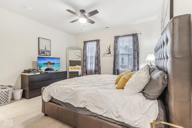 359 Terrace Ave, Indianapolis, IN 46225 - bedroom with carpet flooring and ceiling fan