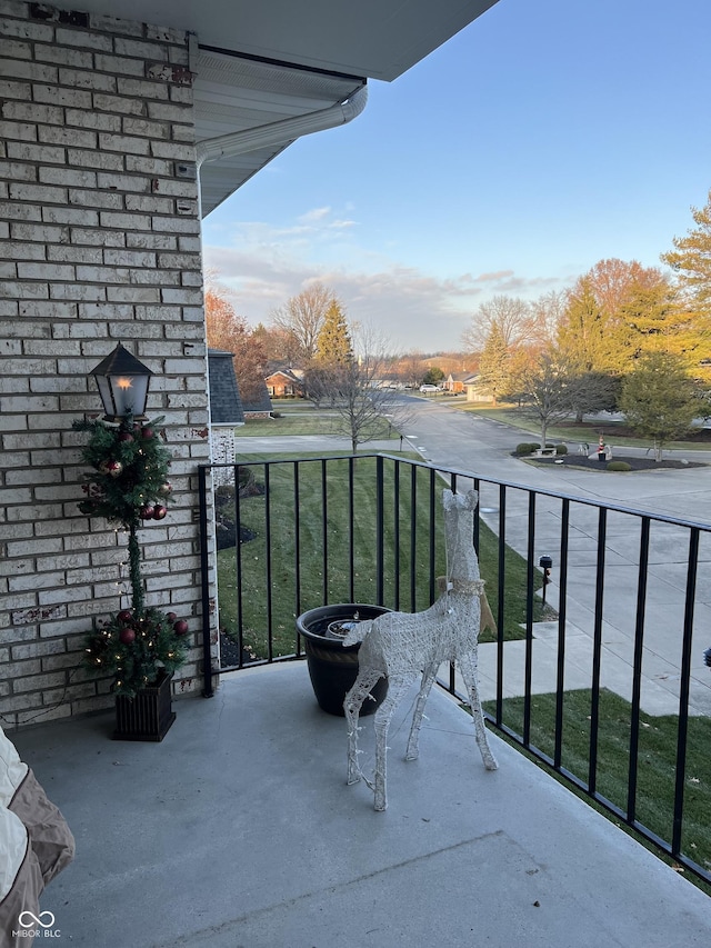 view of balcony