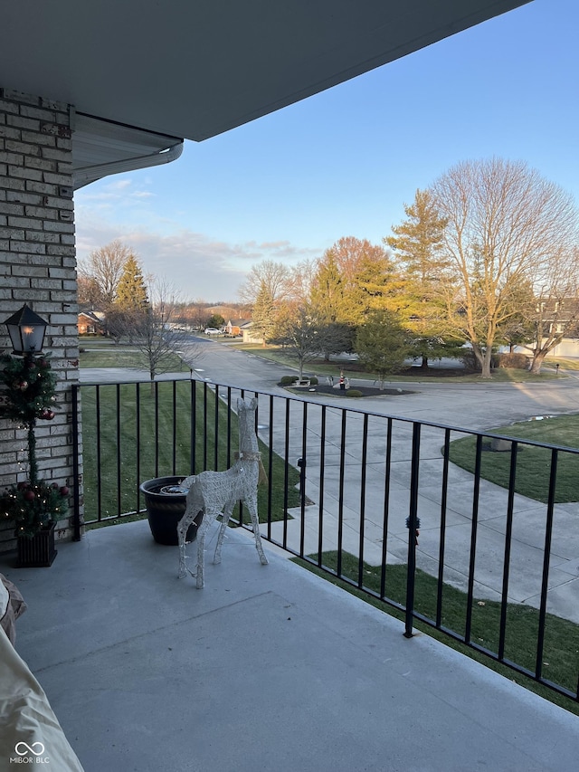 view of balcony