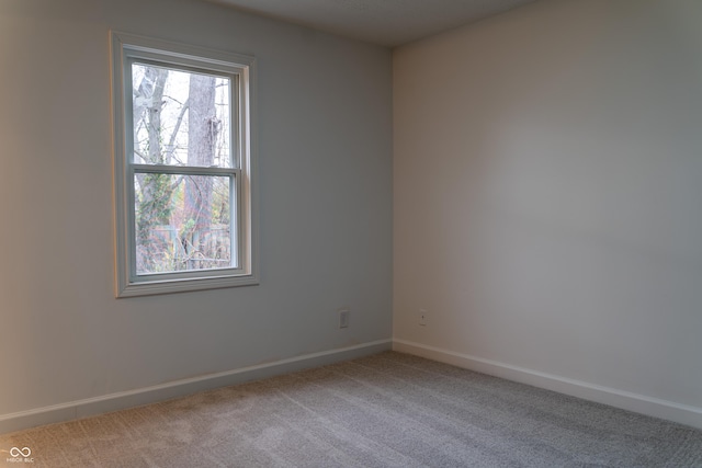 view of carpeted empty room