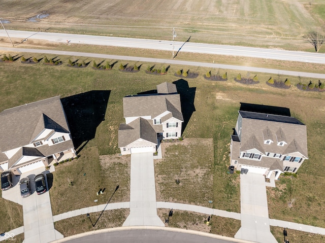 aerial view featuring a rural view