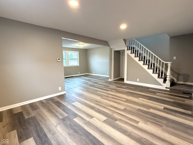 interior space featuring hardwood / wood-style floors