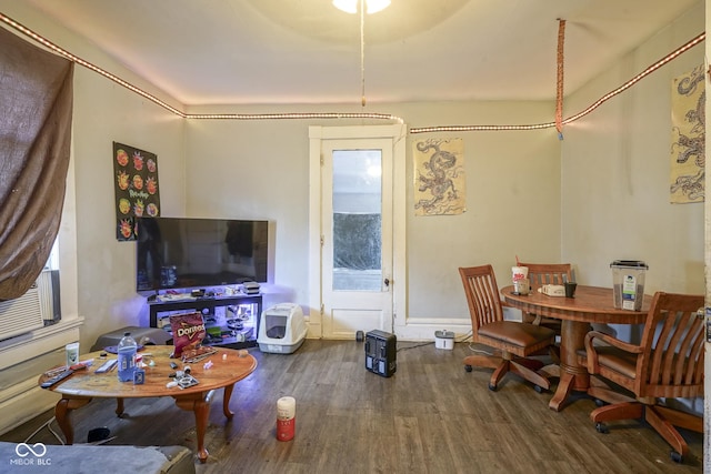 interior space featuring hardwood / wood-style floors