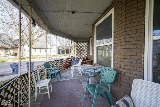 view of patio / terrace featuring covered porch