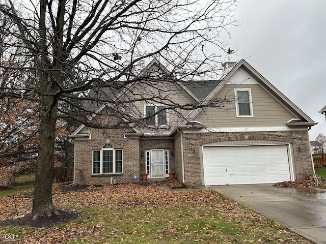 front facade featuring a garage