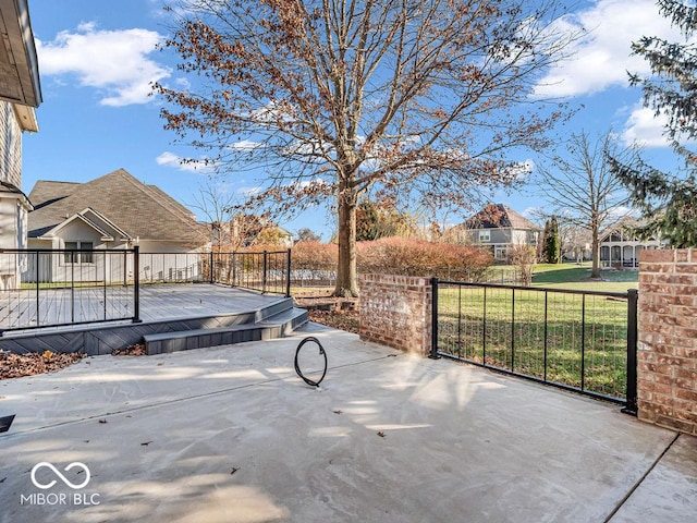 view of patio / terrace featuring a deck