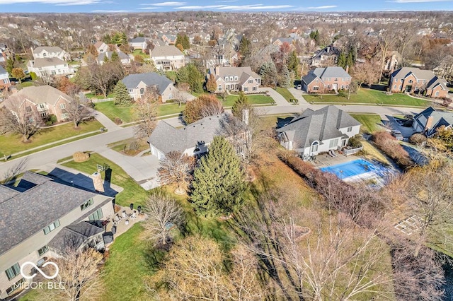 birds eye view of property