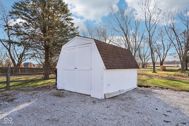 view of outbuilding