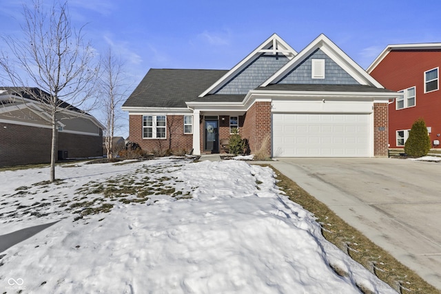 view of front of house featuring a garage