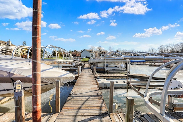 view of dock