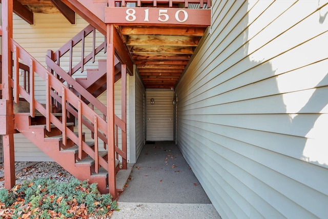 view of staircase