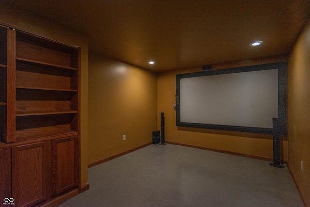 14446 Chapelwood Ln, Fishers, IN 46037 - cinema room featuring recessed lighting and baseboards