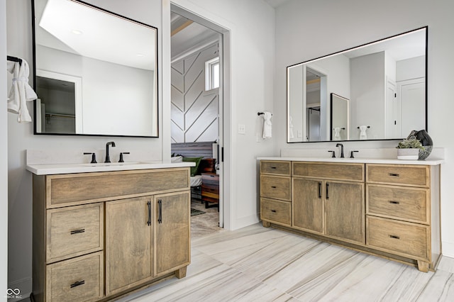 bathroom with vanity