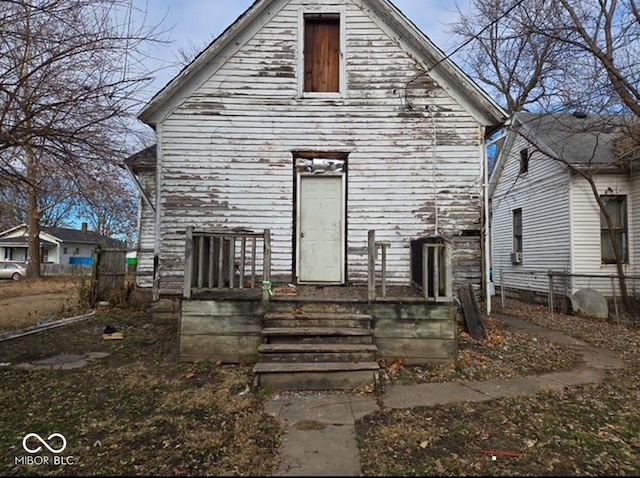 view of front of home