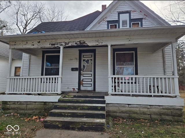 bungalow-style house featuring a porch