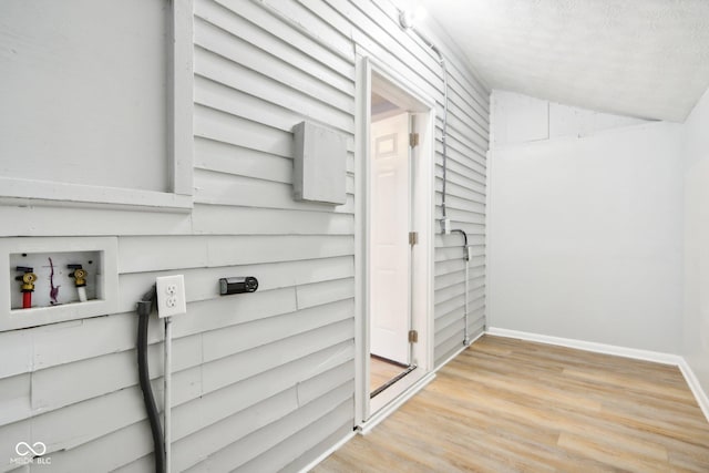 interior details with hardwood / wood-style flooring