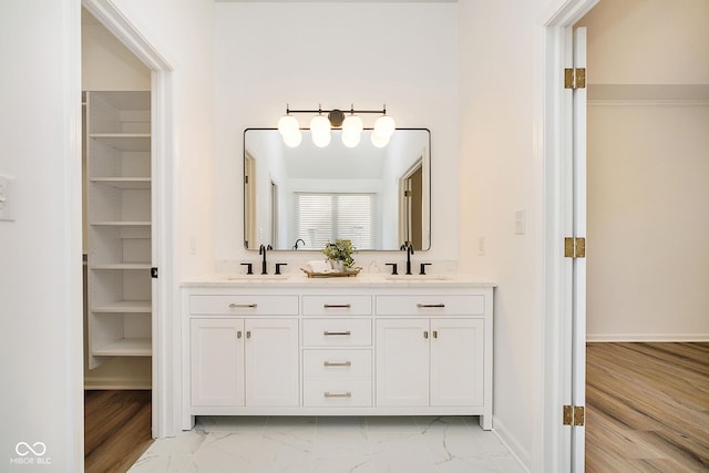 bathroom with vanity