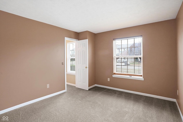 empty room featuring carpet flooring