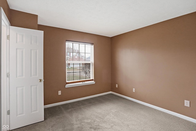 spare room featuring carpet flooring