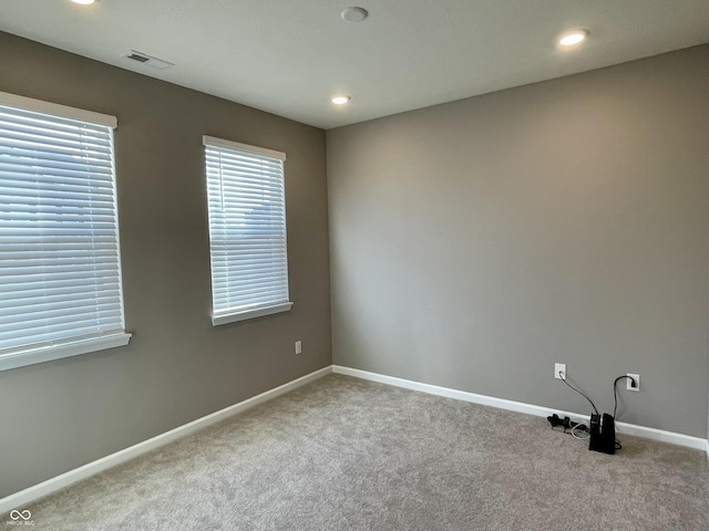 view of carpeted empty room