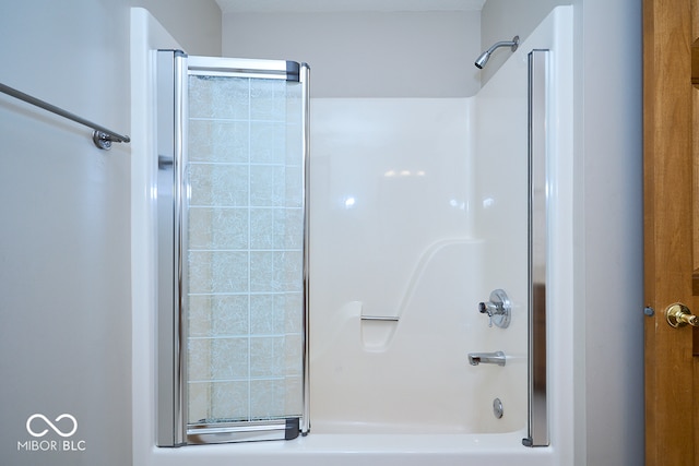 bathroom featuring  shower combination