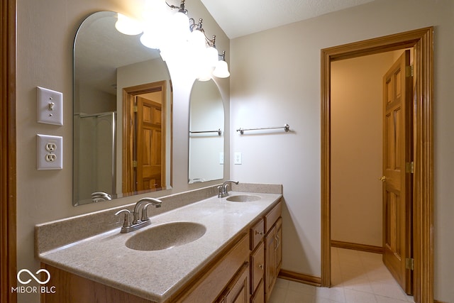 bathroom with vanity