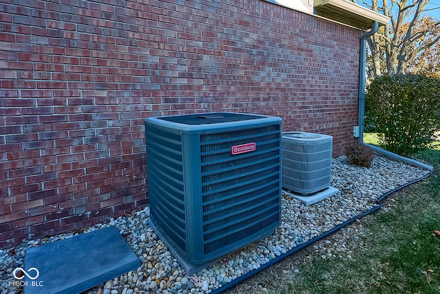 exterior details with central AC unit