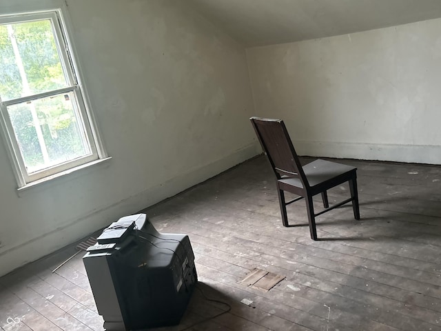 interior space with light hardwood / wood-style floors