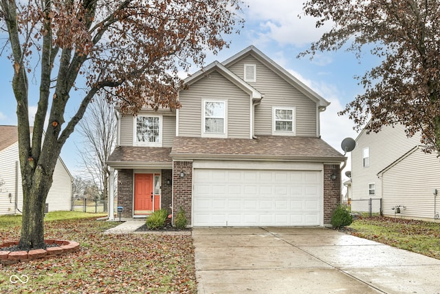 front facade featuring a garage