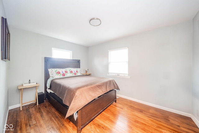 bedroom featuring hardwood / wood-style floors