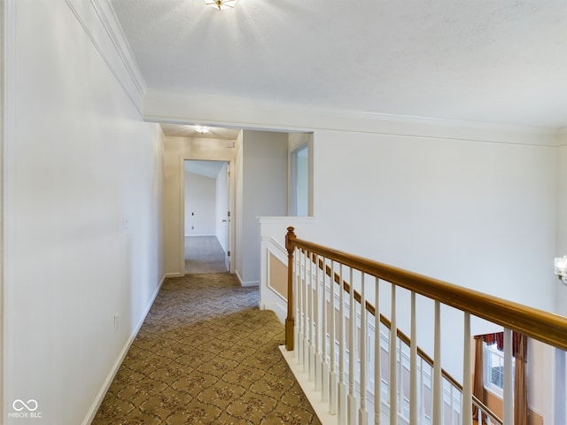 hall with crown molding